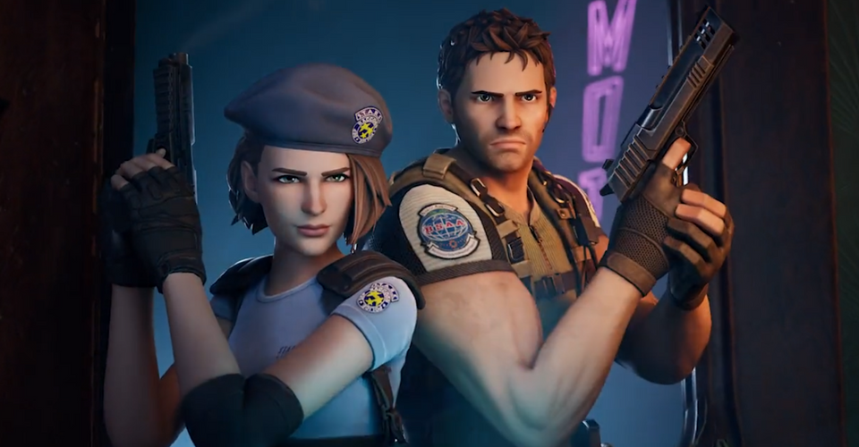 Fortnite Adds Resident Evils Chris Redfield and Jill Valentine Skins